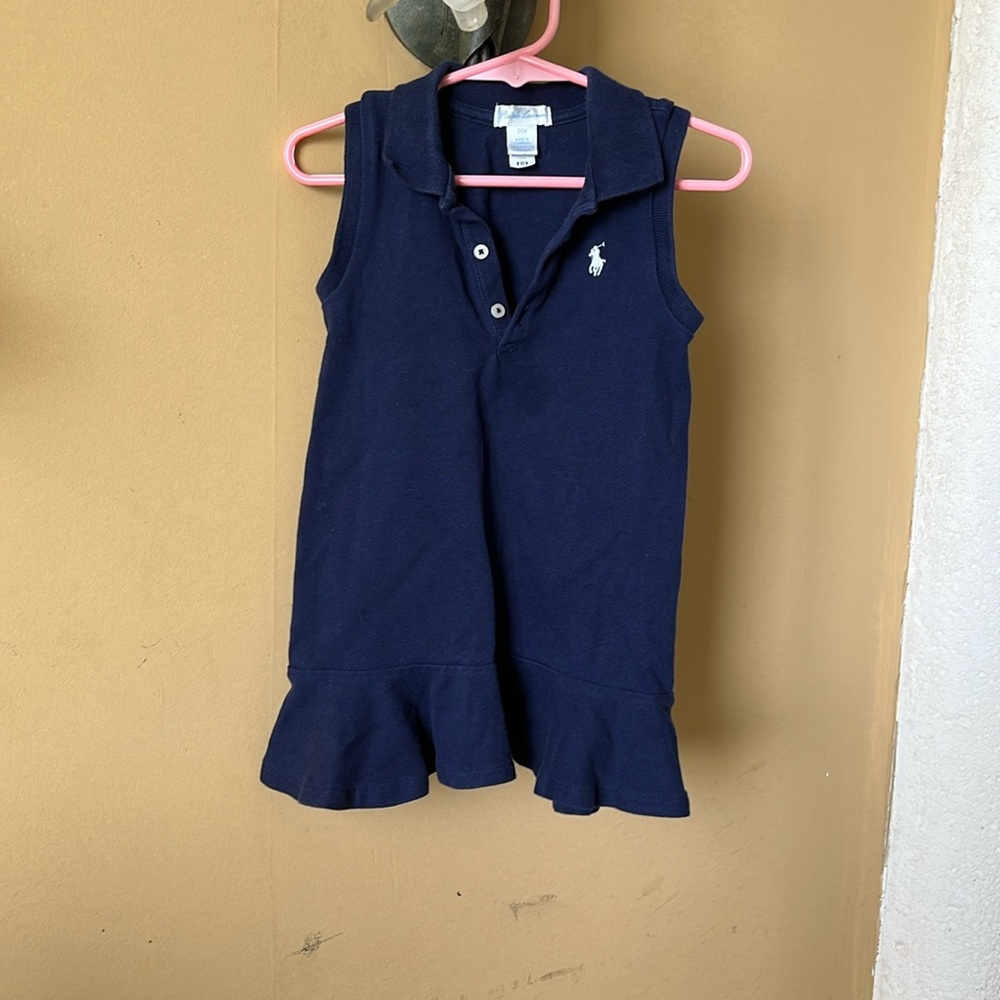 Ralph Lauren Girls Navy Dress Size 24m